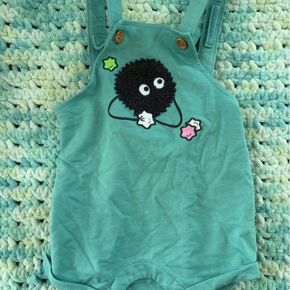 Studio Ghibli Spirited Away x Box Lunch Baby Overall Onesie 9 Months - Picture 1 of 3
